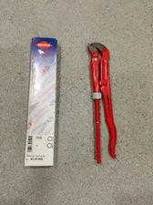 Knipex 8330005 Pipe Wrench S-Type Red Powder-Coated 9 1/4 In