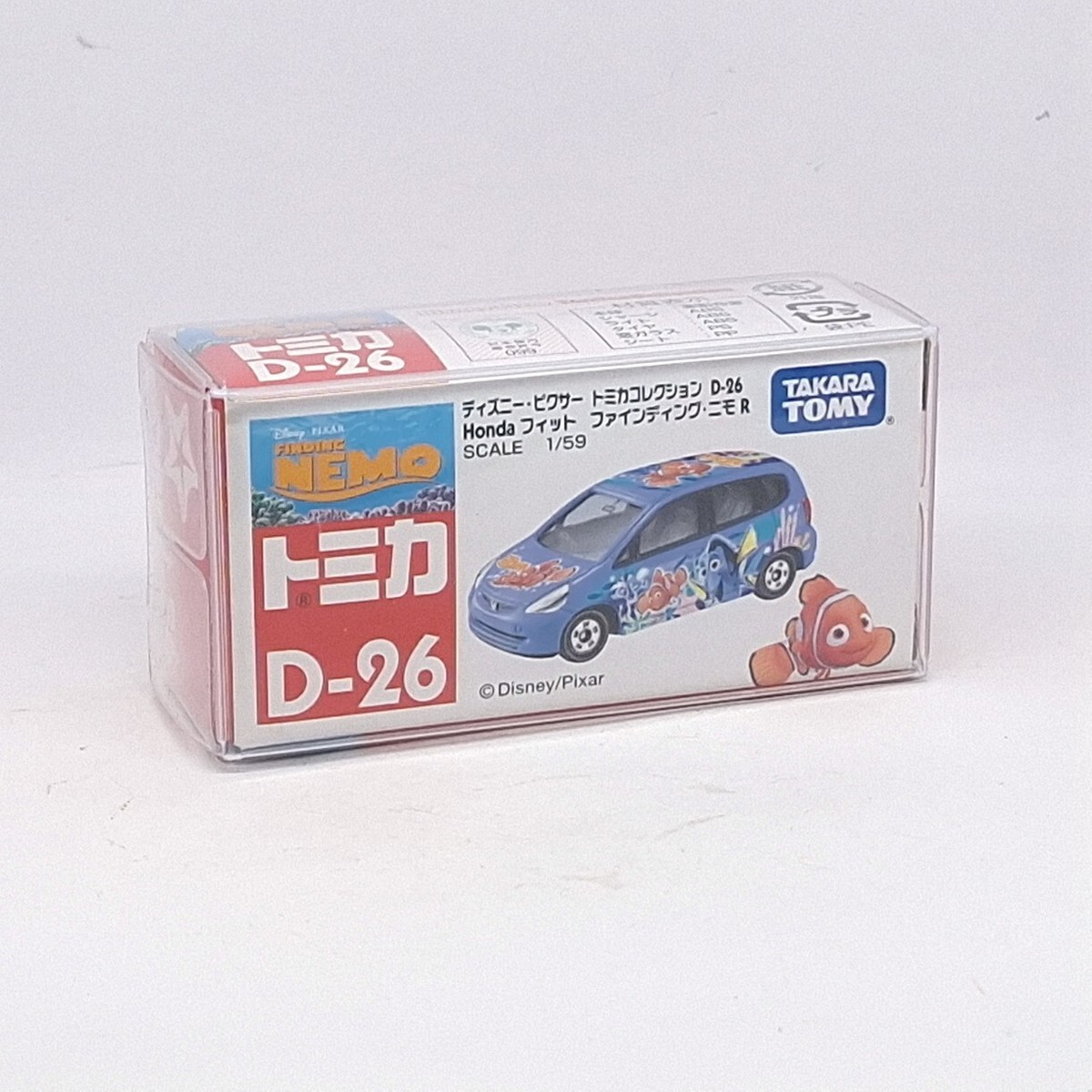 TOMICA D-26 DISNEY FINDING NEMO HONDA FIT 1/59 TOMY DIECAST CAR