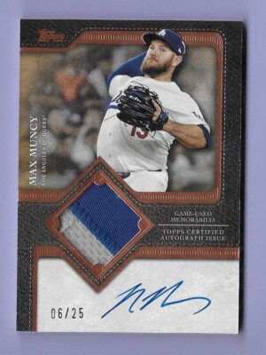 2025 topps series 2 SSP Flagship Auto Patch Max Muncy DODGERS