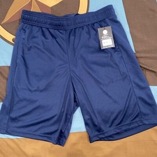 New Athletic Works Boys DriWorks Core Shorts w/Pockets Blue L 10-12 HUSKY