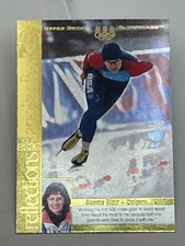 1996 Upper Deck Olympics Insert Card #RG7 Bonnie Blair Reflections Gold Foil