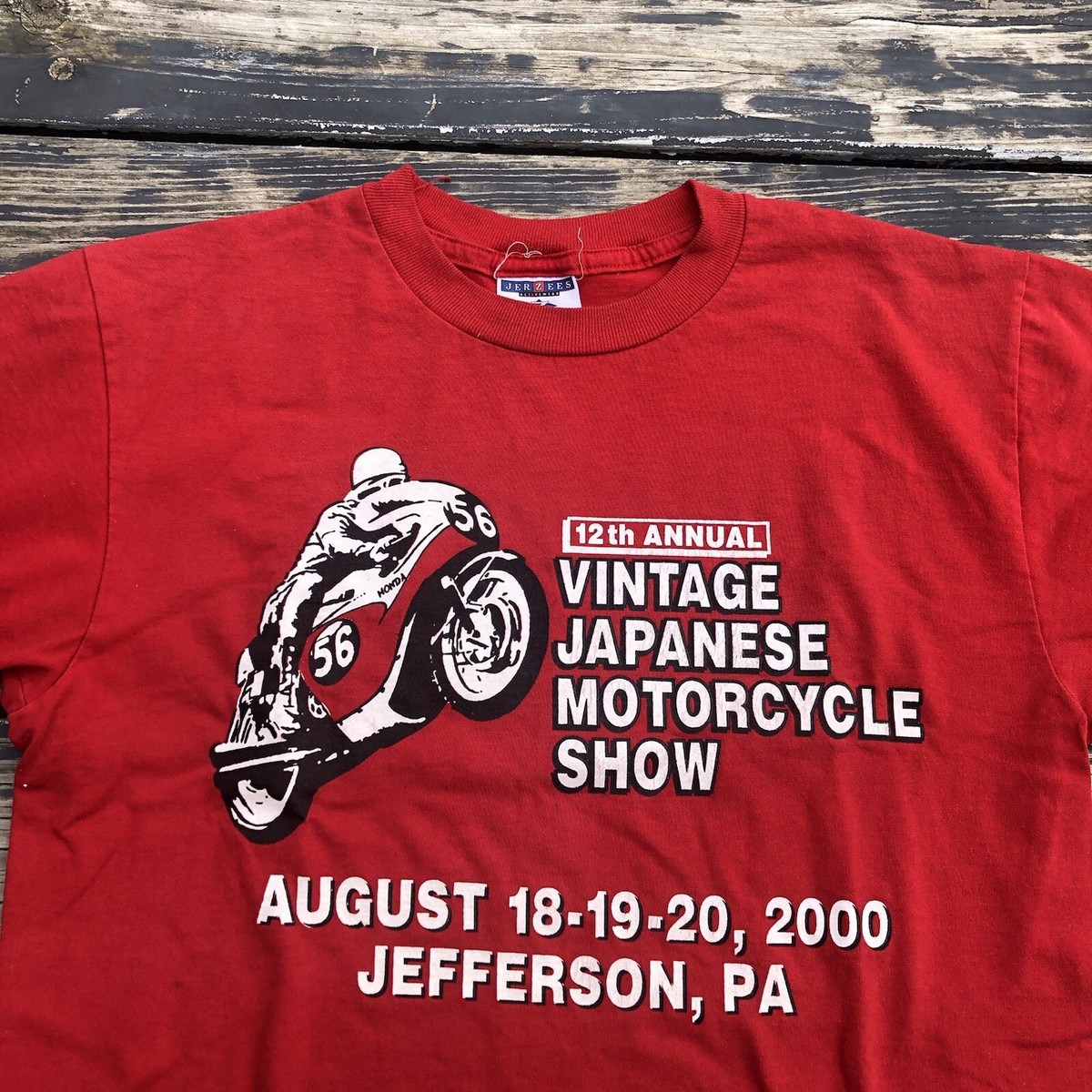 Tシャツ・カットソー HONDA MOTORCYCLE Vintage Cutoff Tshirt Red 1980s vintage HONDA MOTORCYCLE Harley Davidson Repair Kit