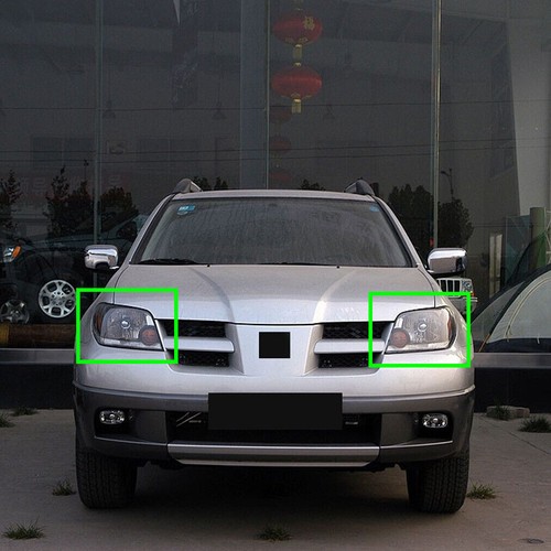 For 2004-2006 Mitsubishi Outlander Pair Headlight Lens Headlamp Shell Cover Cap - Picture 3 of 7