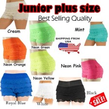 Plus Size Lady's Womens Lace Crochet Shorts Elastic Waist Mini HOT Pants Short