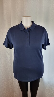 Damen Poloshirts Größe 2XL Neu mit Etikett Marke James&Nicholson Baumwolle Blau
