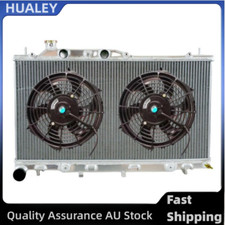 Aluminum Radiator+Fan For 2003- 2009 GEN II Suits Subaru BP Outback 3.0 EZ30