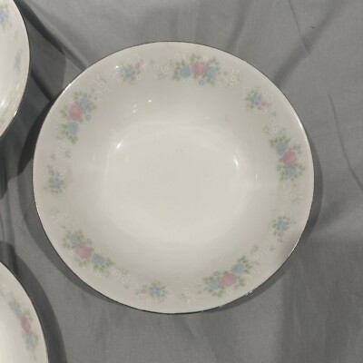 Prestige Fine China CHINA GARDEN Guo Guang - 6-1/4'' SOUP/CEREAL BOWL set of  5
