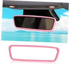 Car Rear View Mirror Silicone Protector Cover, Compatible with Model 3/Y, Pink