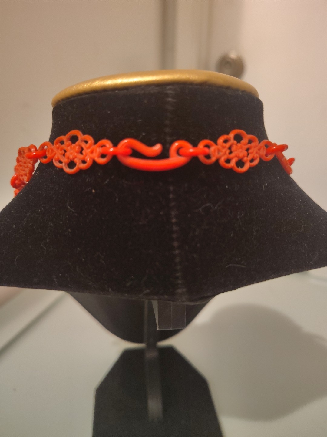 Vintage Celluloid Statement Necklace - image 3