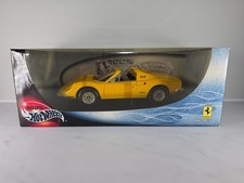 Ferrari 1/18 scale minicar Dino246GTS Yellow Hot Wheels New