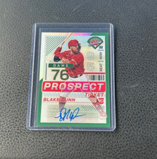 2024 Panini Prizm Prospects Edition Blake Dunn Green Prizm Auto