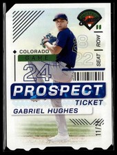 2024 Panini Prospect Edition #177 Gabriel Hughes Ticket Stub #/24