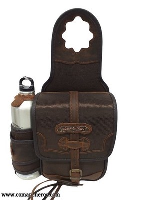 ''Comancheros'' TEXAS Line - Hornsatteltasche mit Flaschenhalter - STC Nylon - NEU