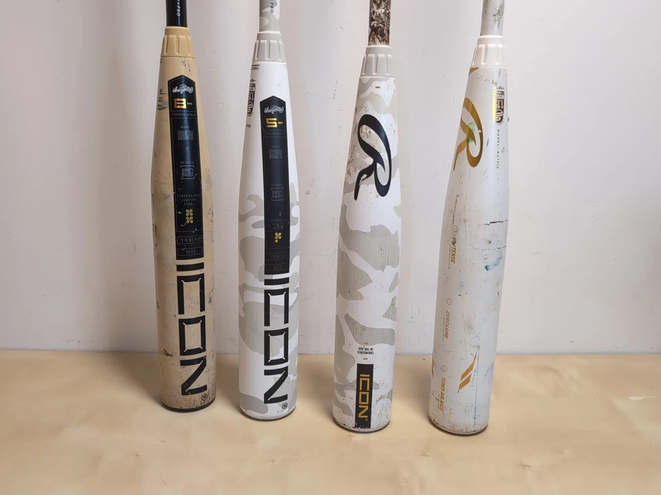 Lote de 4 bates de béisbol Rawlings Icon USSSA y EE. UU. para piezas *LEER* Foto 4 de 4