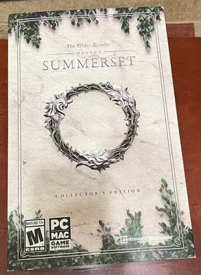 The Elder Scrolls Online Summerset PC/MAC Collectors Edition Complete in Box CIB