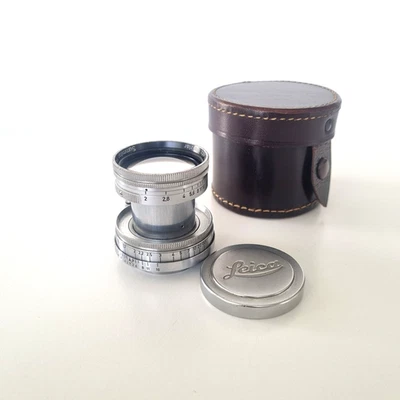 Leica Summitar f2 5cm 50mm M39 LTM with leather pouch - Photo 1/4