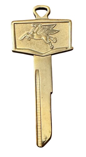 VTG PEGASUS MOBIL GAS OIL BLANK CAR KEY Style B DeSoto Dodge Chrysler Imperial - Picture 4 of 5