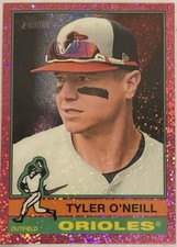 2025 Topps Heritage - Tyler O'Neill #246 Chrome Pink Sparkle Refractor