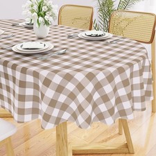 Oval Table Cloth, Waterproof Vinyl Tablecloths With Flannel Backing, Wipeable