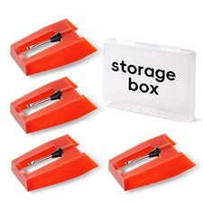 4 Pack Record Player Needles Replacement Compatible with Crosley, Victrola ...