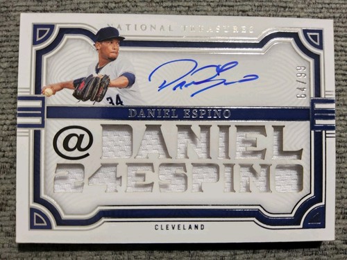 2023 Panini National Treasures DANIEL ESPINO Die-Cut Patch Auto 64/99! Guardians