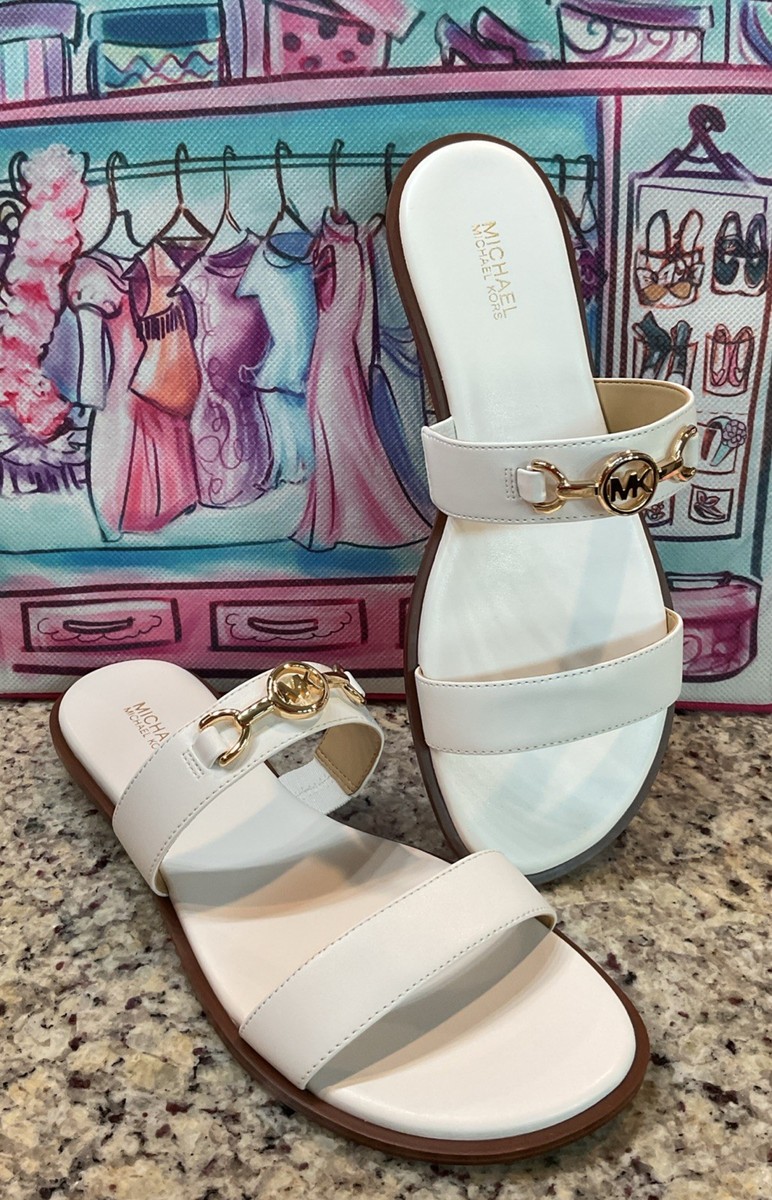 Michael Kors ベージュ サンダル 6M New! Michael Kors Sandals Pale Gold Size 6.5 | eBay