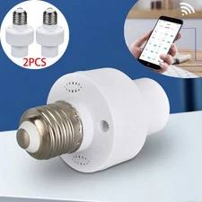 Wireless Remote Control Light Lamp E27 Screw Bulb Base Holder Cap Socket Switch