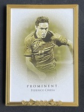 Federico Chiesa 2021 Futera Unique Prominent Gold Frame /14 #PR05