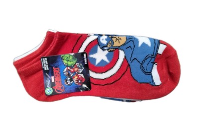 Marvel's Captain America boys no show socks 6 pack