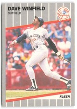1989 Fleer Dave Winfield #274 New York Yankees