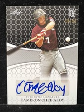 2022 LEAF PERFECT GAME TROY CAMERON CHEE-ALOY BLACK PAPER 8/50 AUTO