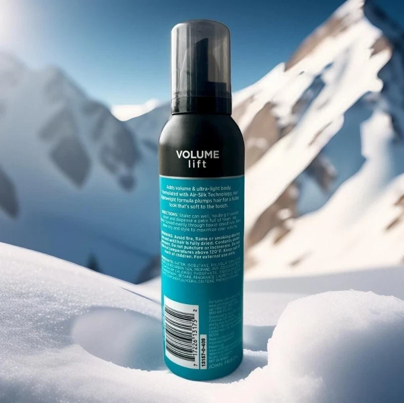 John Frieda VOLUME LIFT AIR WHIPPED FOAM Mousse Fine or Flat Hair (7.5 oz, 212g) - Image 3 of 4