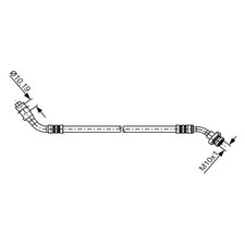 Bosch Bremsschlauch vorne rechts für Ford Maverick Nissan Pathfinder Terrano