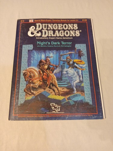 Vintage Dungeons and Dragons B10 Night's Dark Terror Good No Counters BECMI - Picture 4 of 24
