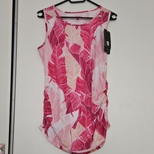 Loap Damen Top Basic rosa/weiß/beige Rundhal...
