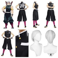 Demon Slayer Season 2 Uzui Tengen Cosplay Costume / Wigs Halloween roleplay sets