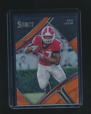 NICK CHUBB 2023 PANINI SELECT DRAFT ORANGE PRIZM PARALLEL 45/49 #145