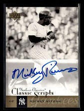 2004 Upper Deck Yankees Classics Mickey Rivers Classic Scripts Auto RP976