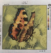 Via Printed Needlepoint Tapestry Gobelin Canvas Only 45x45 Cm