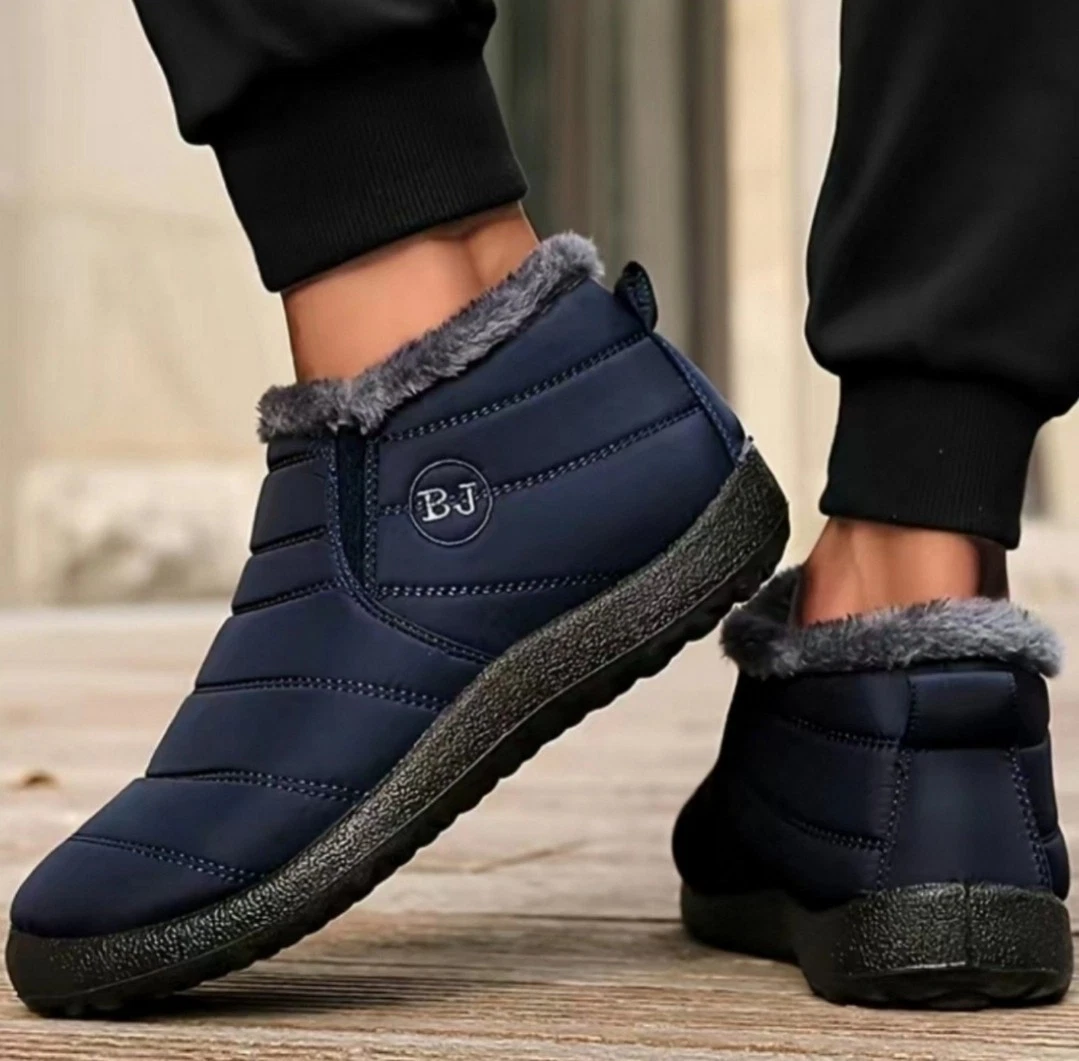 Men's Warm Snow Boots, Casual Winter Boots