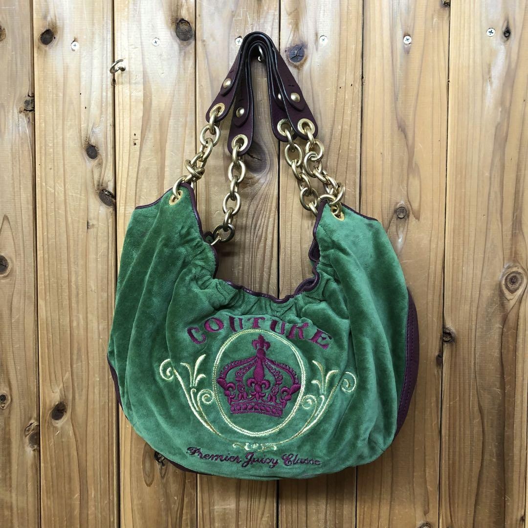 Vintage Juicy Couture Purse Shoulder Bag Handbag Y2K Velour