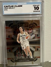 2024 Panini Select WNBA Caitlin Clark #72 Concourse RC 10 Gem Mint Diamond Grade