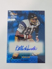 2024 Finest Flashback Autographs Blue Refractor Kellen Winslow Auto /99