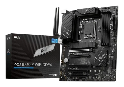 MSI PRO B760-P WIFI DDR4 Motherboard LGA 1700 ATX 128GB RAM 5 PCIe x16 2.5Gb Eth