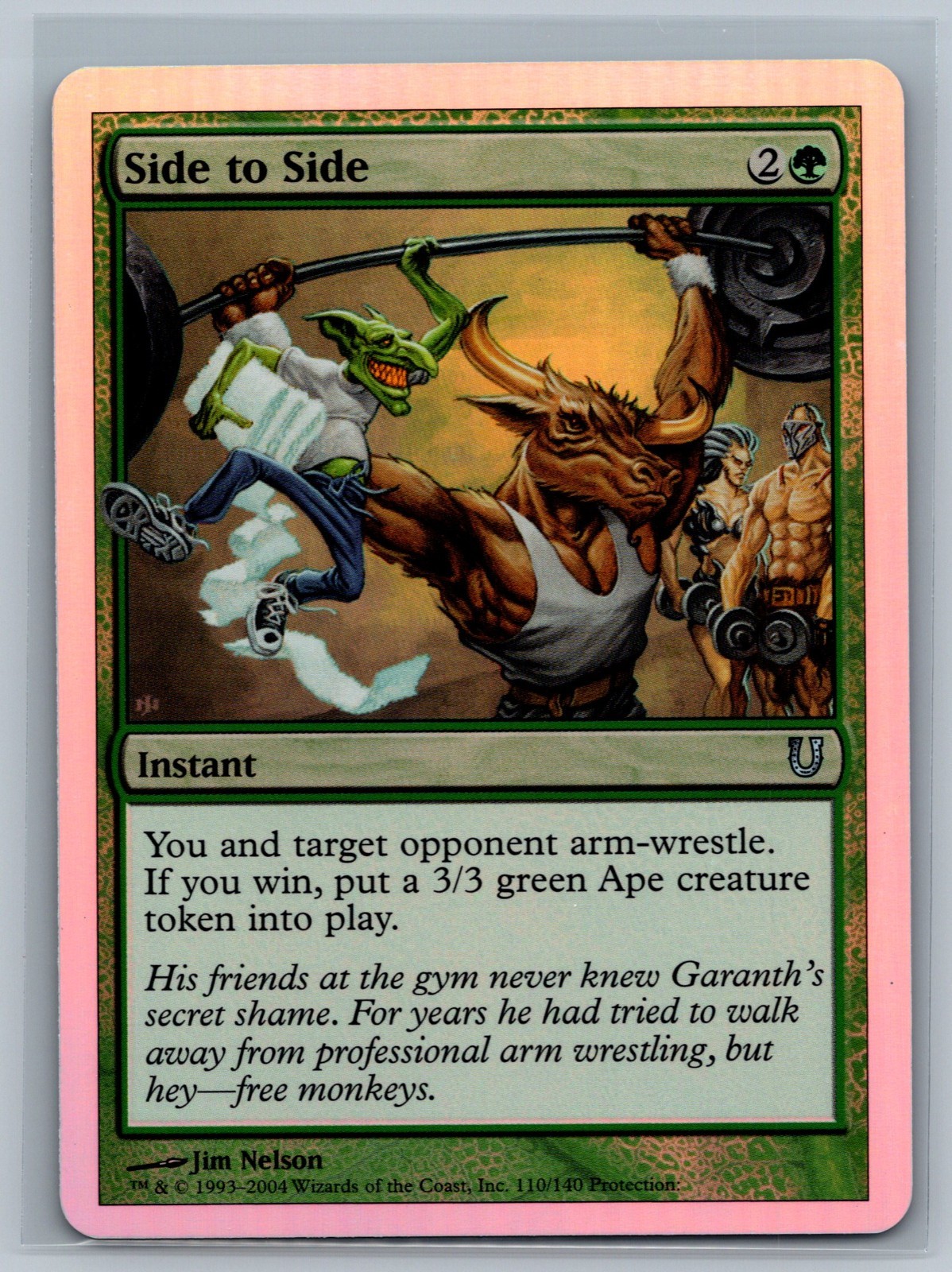 Magic The Gathering Unhinged Side To Side #110/140 Foil MTG TCG CCG