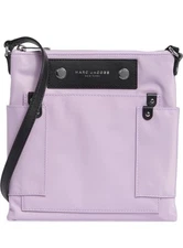 NWT Marc Jacobs Preppy Swing Nylon Flat Crossbody Bag Wisteria