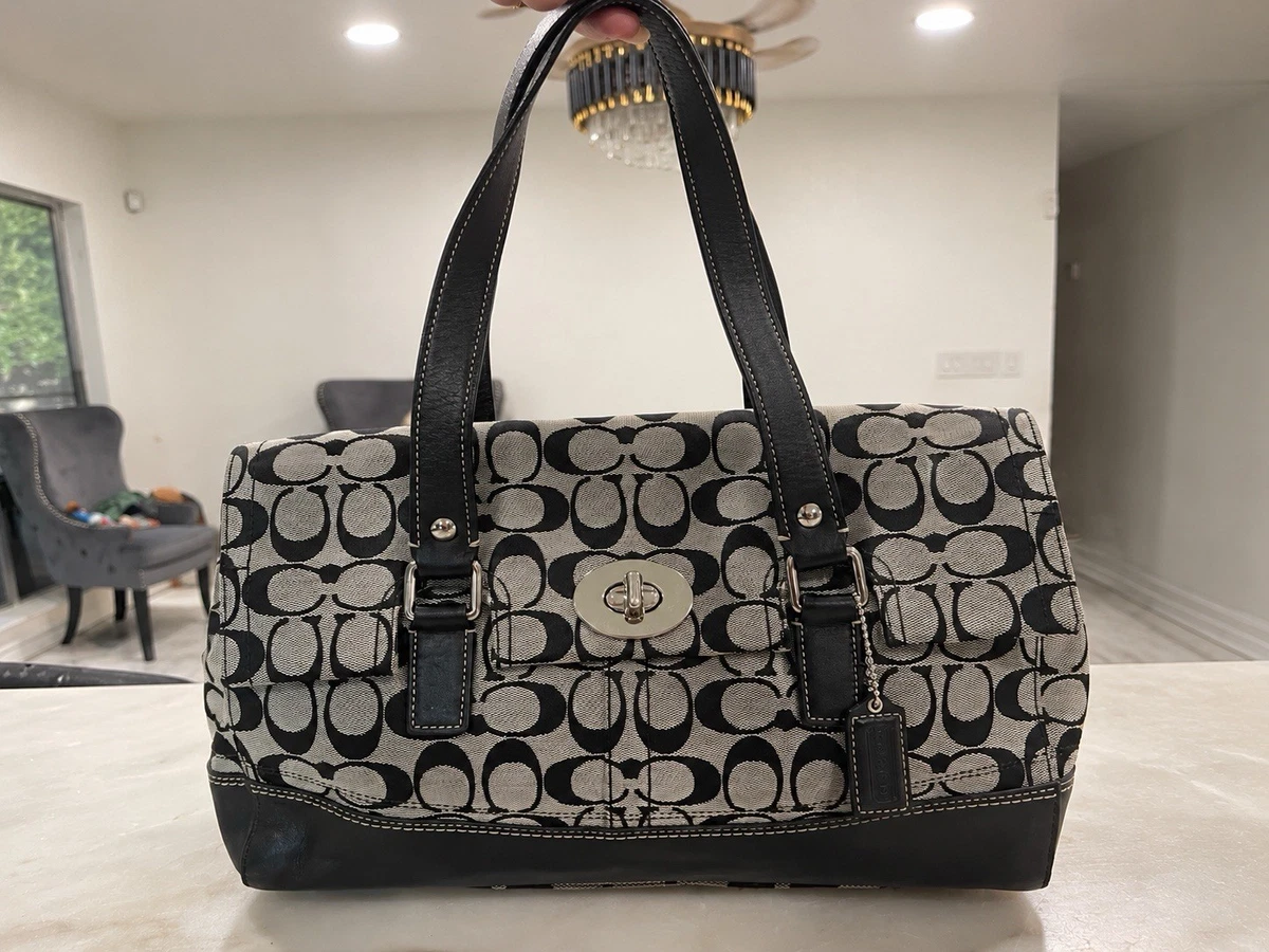 Coach Hampton Turn Lock Satchel/Top Handle Bag Handbags & Bags for