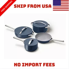 Caraway Home Nonstick Ceramic Cookware Set NAVY NEW