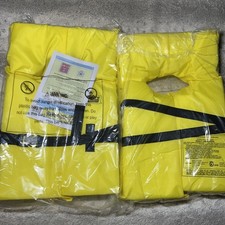 SeaChoice Adult Universal Yellow Buoyant Vest Type II PFD Model 1110 NEW Lot 2 