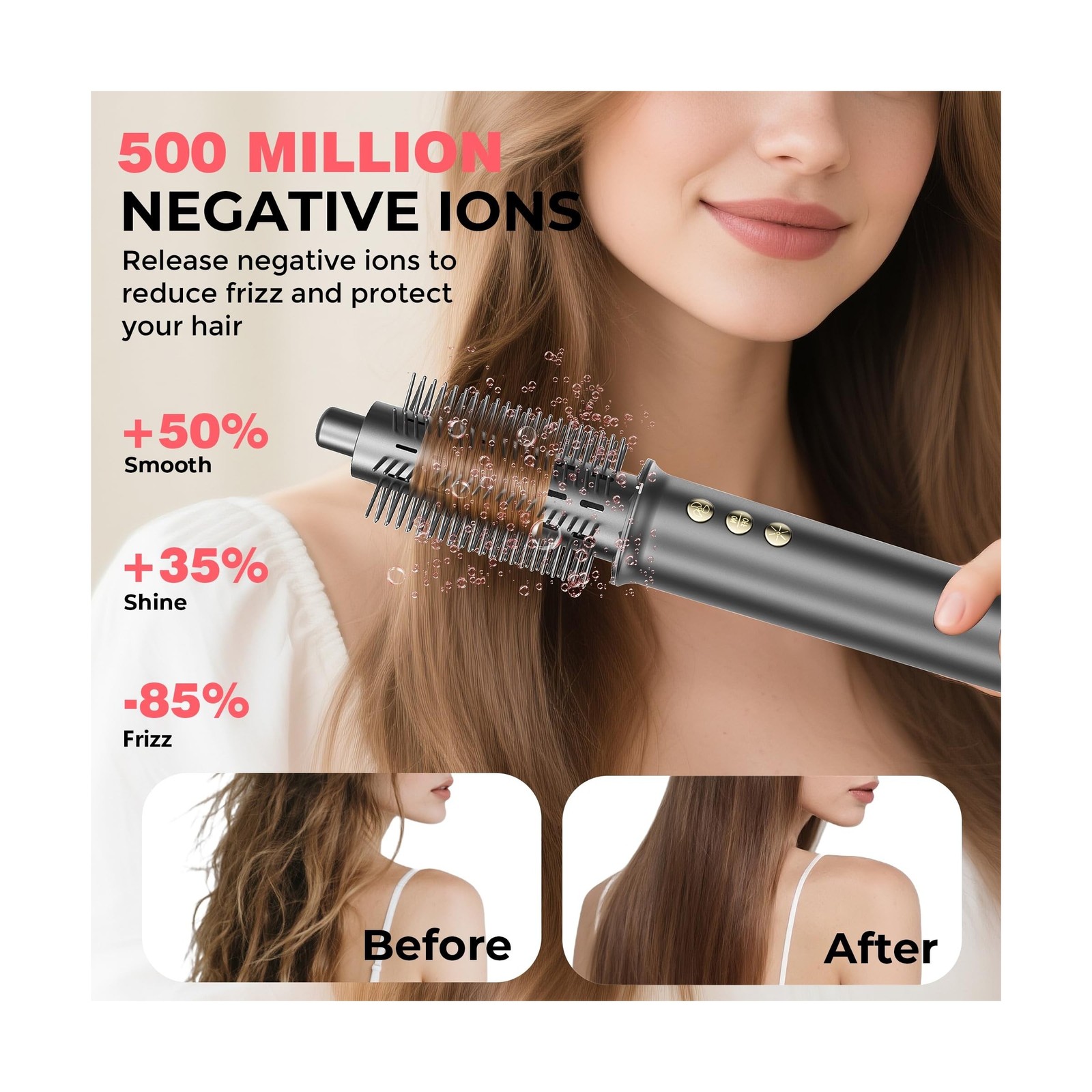 5 in 1 Hair Styler&Hair Dryer Brush,High-Speed Frizz-Free Blow Drye... Fast Ship